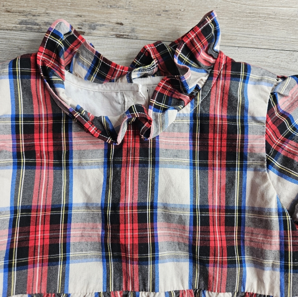 CrewCuts From J. Crew 3T Holiday 2024 Red Plaid Dress - Picture 2 of 8